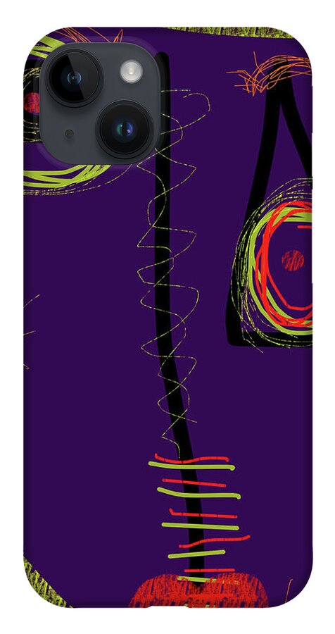 Pancreatic Cancer iPhone 14 Case featuring the digital art Smiro in Memoriam to Roland Hassanein by Susan Fielder
