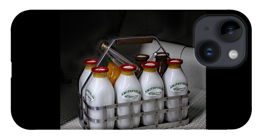 Milk iPhone Case featuring the photograph Smithfield Milk Bottles by DB Hayes