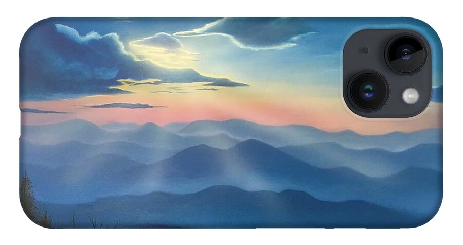 Smoky Mountains iPhone Case featuring the painting Smoky Mountain Dream by Marlene Little
