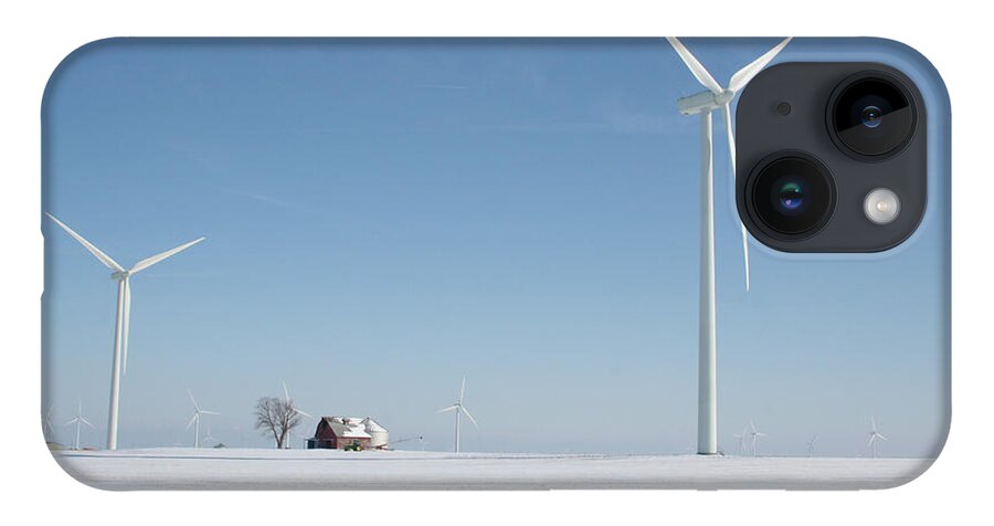 Snow Turbines iPhone 14 Case featuring the photograph Snow Turbines by Dylan Punke