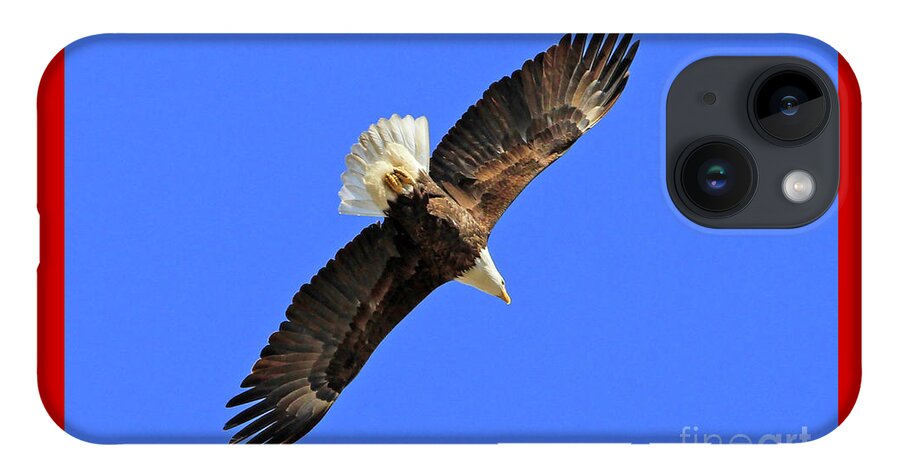Blue iPhone 14 Case featuring the photograph Soaring into the Blue by Paula Guttilla