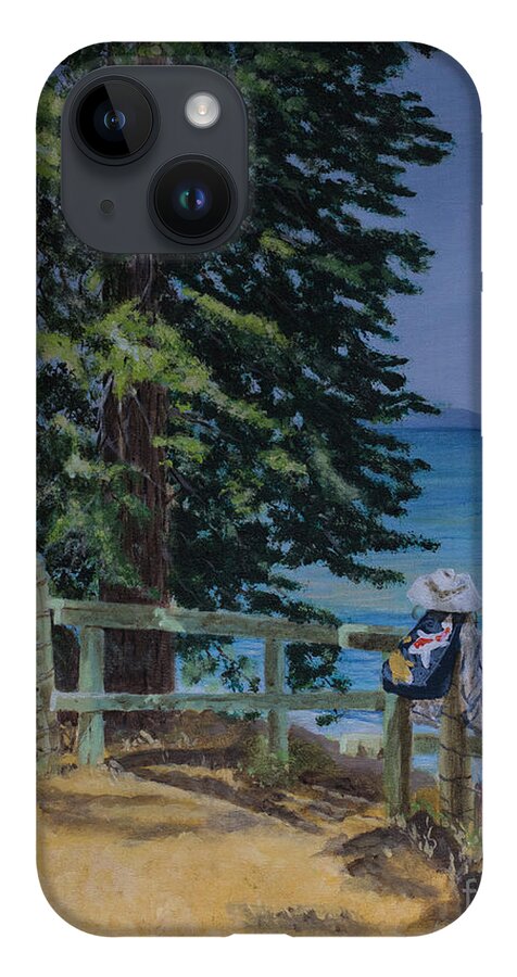 Acrylic iPhone Case featuring the painting South Lake Tahoe Summer by Jackie MacNair