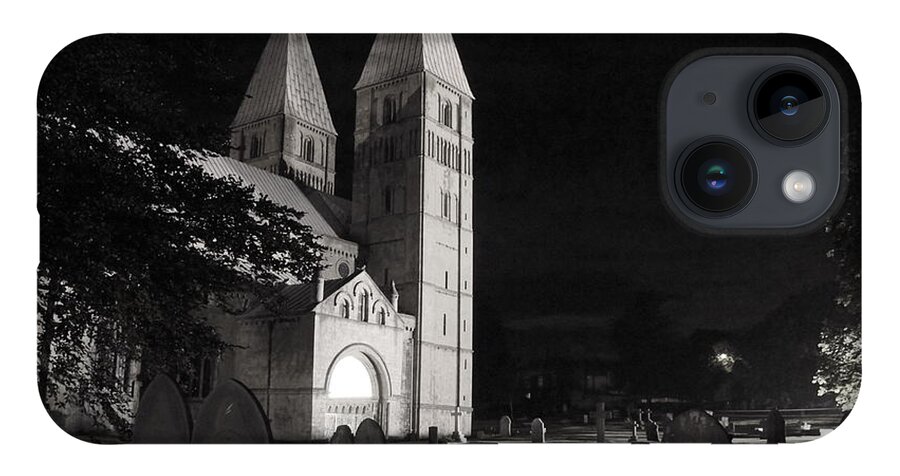 Minster iPhone Case featuring the photograph Southwell Minster. Night. by Elena Perelman
