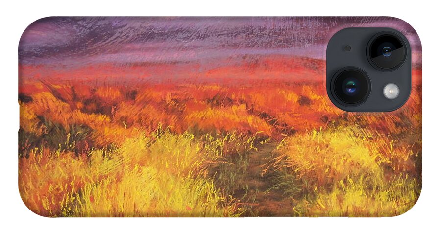 La Sal iPhone 14 Case featuring the painting Spring Cinema by Sandi Snead