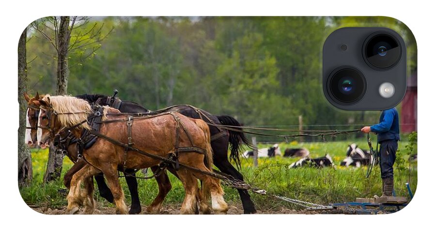 Horses iPhone 14 Case featuring the photograph Spring Planting by Kevin Craft
