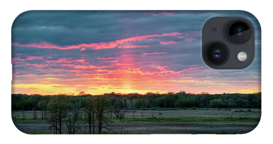  iPhone 14 Case featuring the photograph Spring Sunset by Dan Hefle