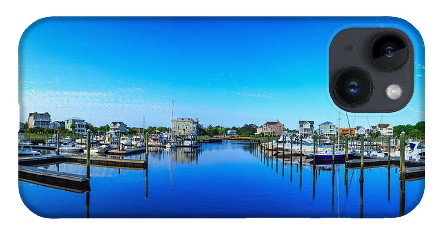 Marina iPhone 14 Case featuring the photograph St James Marina Panorama by Nick Noble