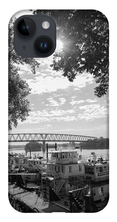 Sternwheeler iPhone 14 Case featuring the photograph Sternwheelers - Marietta, Ohio - 2015 by Holden The Moment