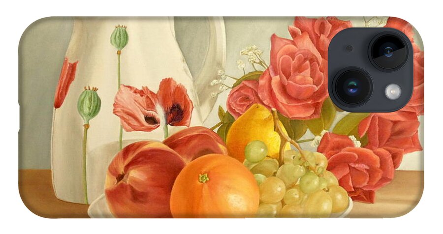 Still Life iPhone 14 Case featuring the painting Still Life by Angeles M Pomata