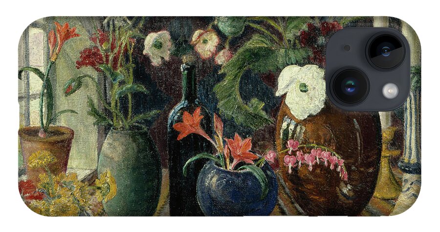 Nikolai Astrup iPhone Case featuring the painting Still life by O Vaering