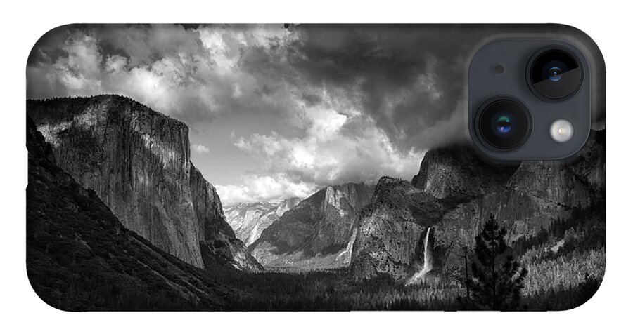 Tunnel View iPhone 14 Case featuring the photograph Storm Arrives in the Yosemite Valley by Raymond Salani III