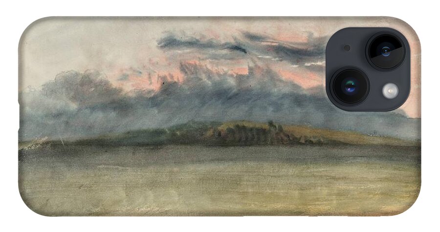 Joseph Mallord William Turner 1775�1851  Storm Clouds Sunset With A Pink Sky iPhone Case featuring the painting Storm Clouds Sunset with a Pink Sky by Joseph Mallord