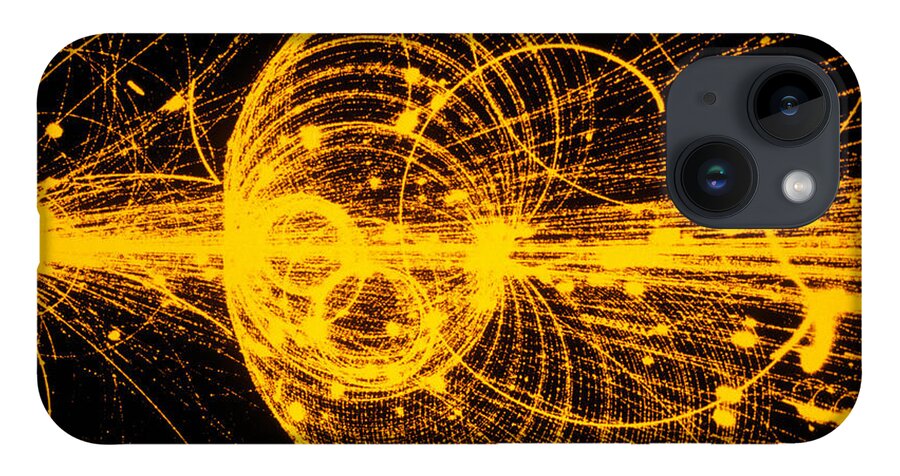Na35 Experiment Imagery iPhone Case featuring the photograph Streamer Chamber Photo Of Particle Tracks by Cern