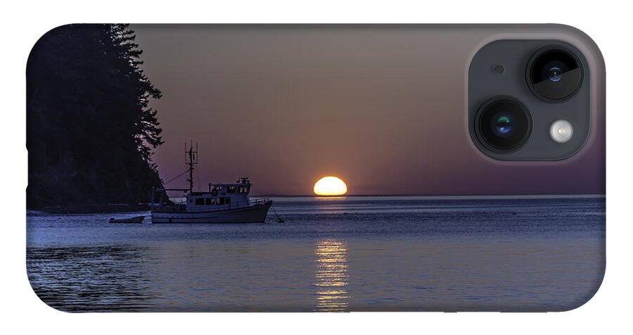 Sunset iPhone 14 Case featuring the photograph Sucia Island Sunset by Mark Joseph
