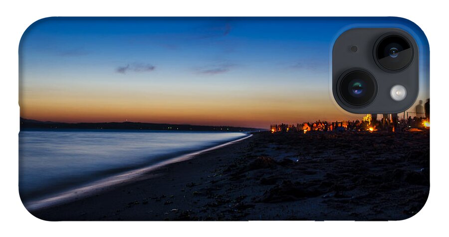 Freedom iPhone 14 Case featuring the photograph Summer Night at the Beach by Pelo Blanco Photo