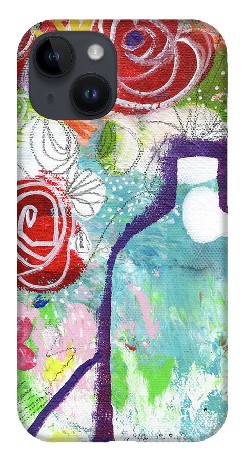 Floral iPhone Case featuring the painting Sunday Market Flowers 2- Art by Linda Woods by Linda Woods