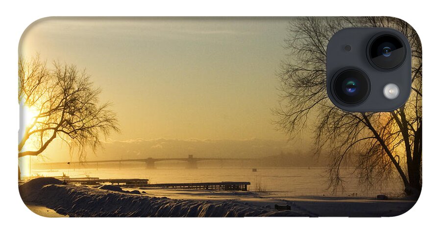 Sun iPhone 14 Case featuring the photograph Sundog on the Bay by Tim Nyberg