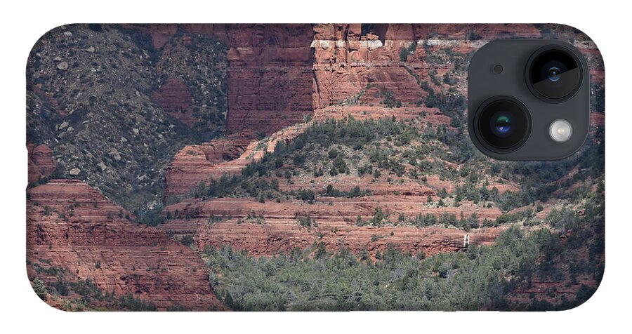 Red Rocks iPhone 14 Case featuring the photograph Sunlit Redrocks by Ben Foster
