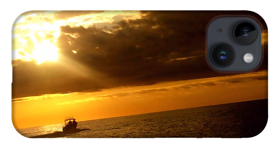 Landscape iPhone 14 Case featuring the photograph Sunray On The Ocean by Michael Blaine