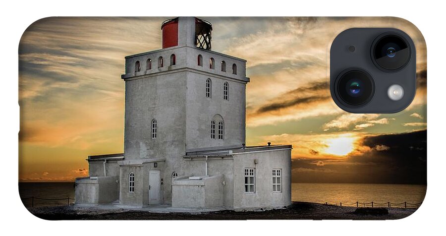 Sunrise iPhone 14 Case featuring the photograph Sunrise in Dyrholaey by Robert Grac