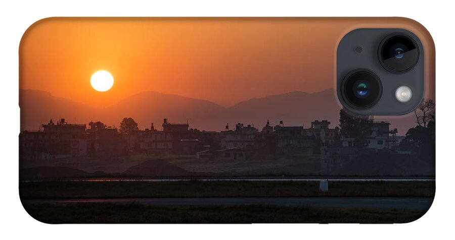 Nepal iPhone 14 Case featuring the photograph Sunrise In Kathmandu by Owen Weber
