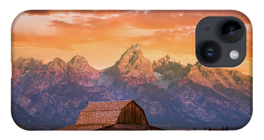 Grand Teton iPhone 14 Case featuring the photograph Sunrise on the Ranch by Darren White