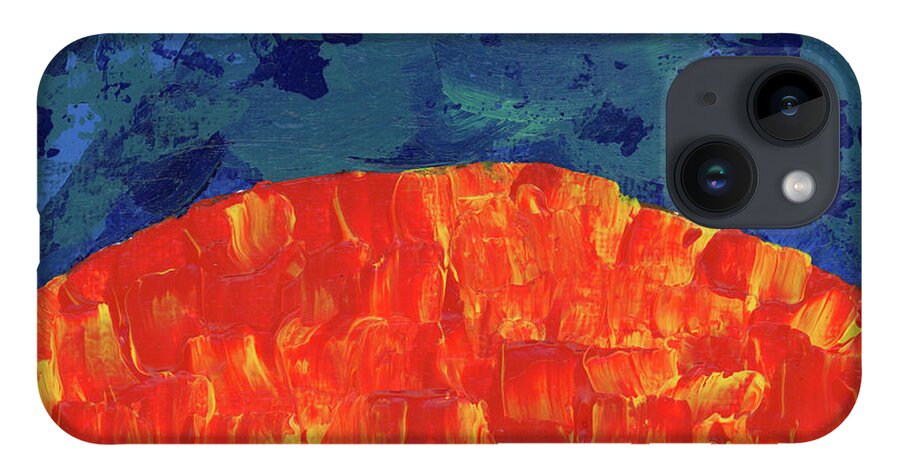 Sun iPhone 14 Case featuring the painting Sunrise Sunset 3 by Diane Thornton