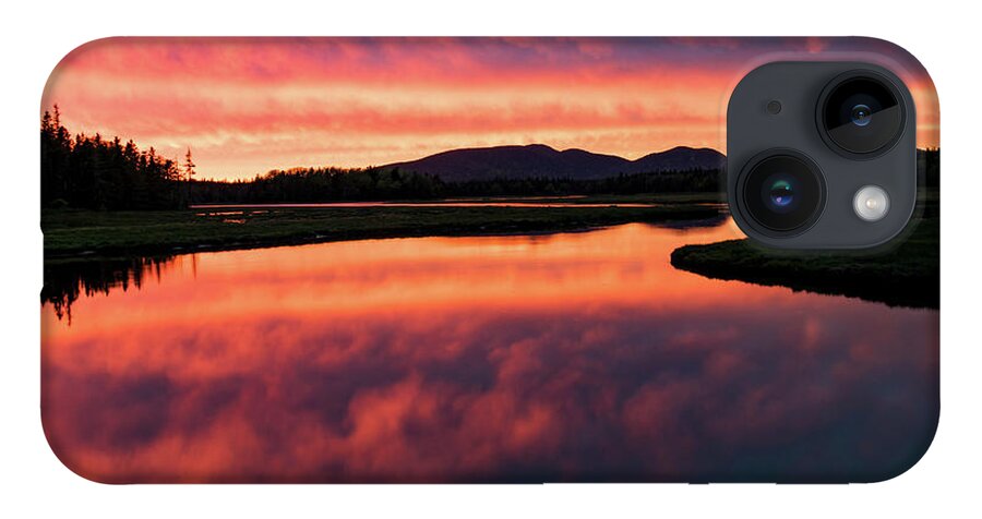 Sunset iPhone 14 Case featuring the photograph Sunset over Acadia National Park by Holly Ross