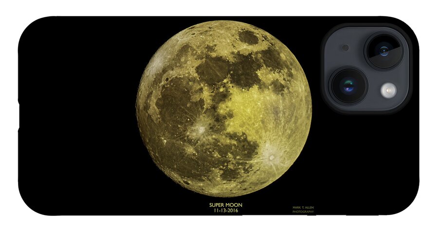Mark T. Allen iPhone 14 Case featuring the photograph Super Moon by Mark Allen