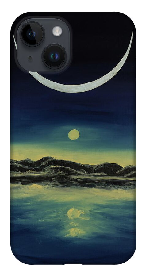 Sky iPhone Case featuring the painting Supernatural Eclipse by Jennifer Walsh