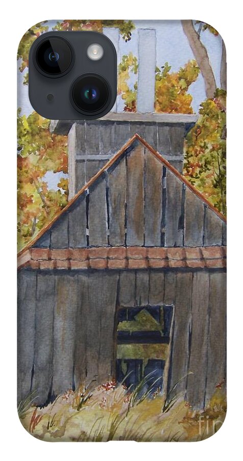 Sugar Shack iPhone 14 Case featuring the painting Sweet Old Vermont by Jackie Mueller-Jones