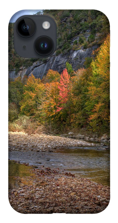 Fall Color iPhone 14 Case featuring the photograph Sweetgums at Steel Creek by Michael Dougherty