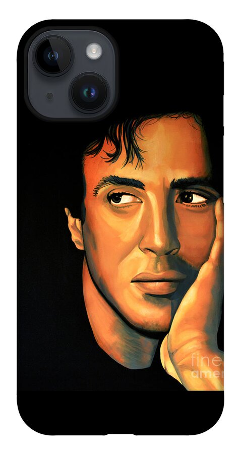 Sylvester Stallone iPhone Case featuring the painting Sylvester Stallone by Paul Meijering