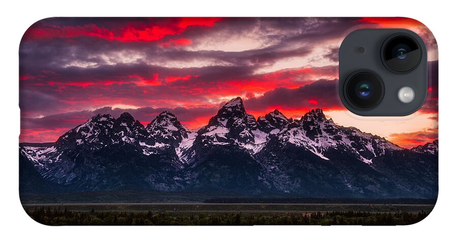 Grand Teton iPhone 14 Case featuring the photograph Teton Sunset by Darren White