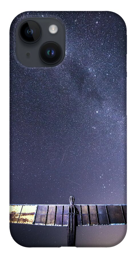Angel iPhone 14 Case featuring the photograph The Angel and The Milky Way by Anita Nicholson