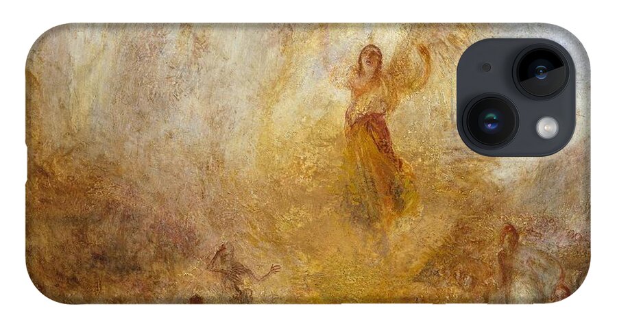 Joseph Mallord William Turner 1775�1851  The Angel Standing In The Sun iPhone Case featuring the painting The Angel Standing in the Sun by Joseph Mallord