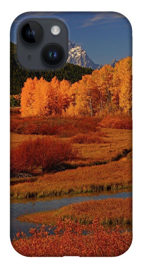 The Cathedral Group From North Of Oxbow Bend iPhone Case featuring the photograph The Cathedral Group from North of Oxbow Bend by Raymond Salani III