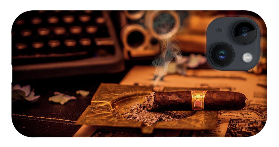 Cigars iPhone 14 Case featuring the photograph The cigare by Lilia D