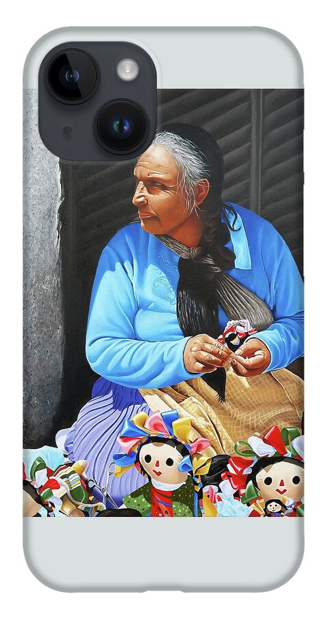 Doll Maker iPhone Case featuring the painting The Doll Maker From Cabo by Vic Ritchey
