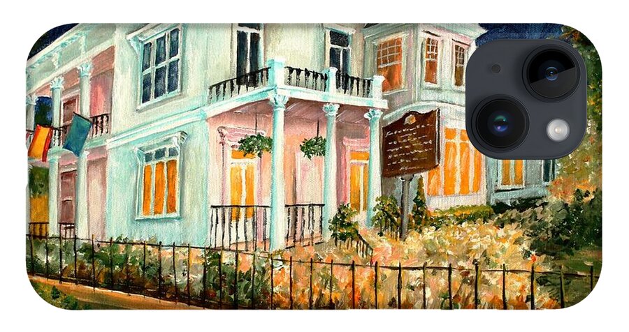 New Orleans iPhone 14 Case featuring the painting The Elms in New Orleans by Diane Millsap