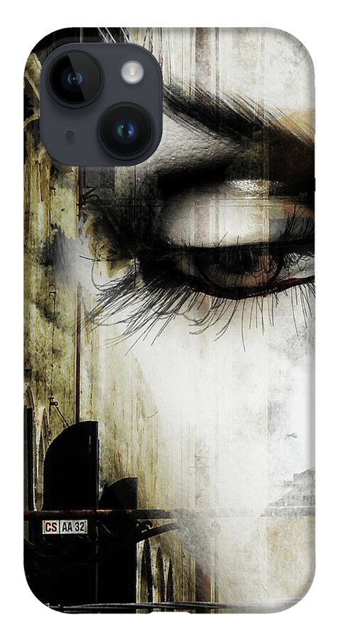 Eye iPhone 14 Case featuring the photograph The eye and the street light by Gabi Hampe