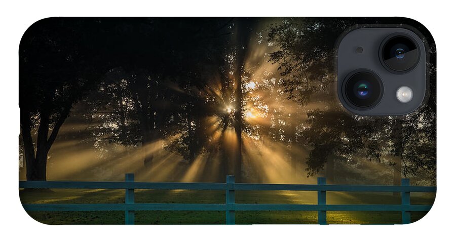 Sunrise iPhone Case featuring the photograph The First Day of Creation by T Lowry Wilson