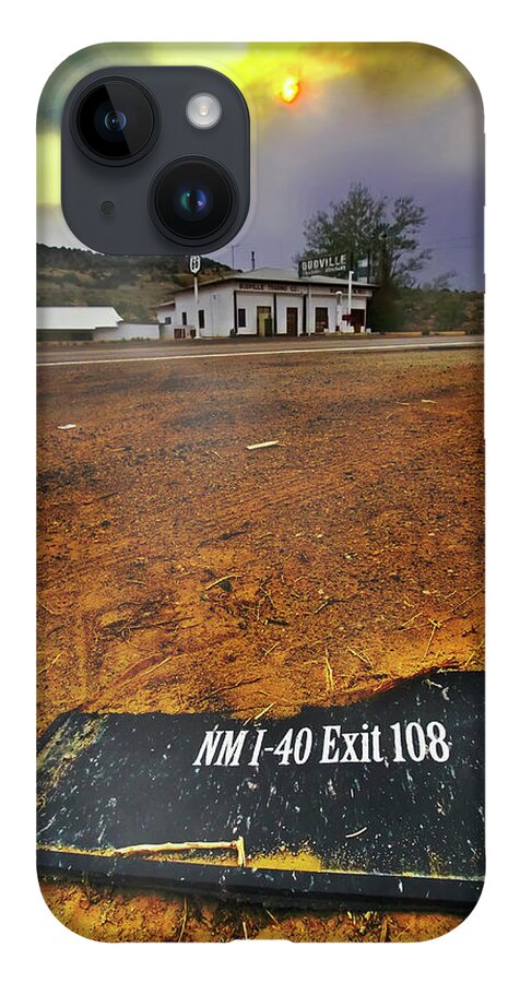 Route 66 iPhone 14 Case featuring the photograph The Ghost of Interstate 40 by Micah Offman