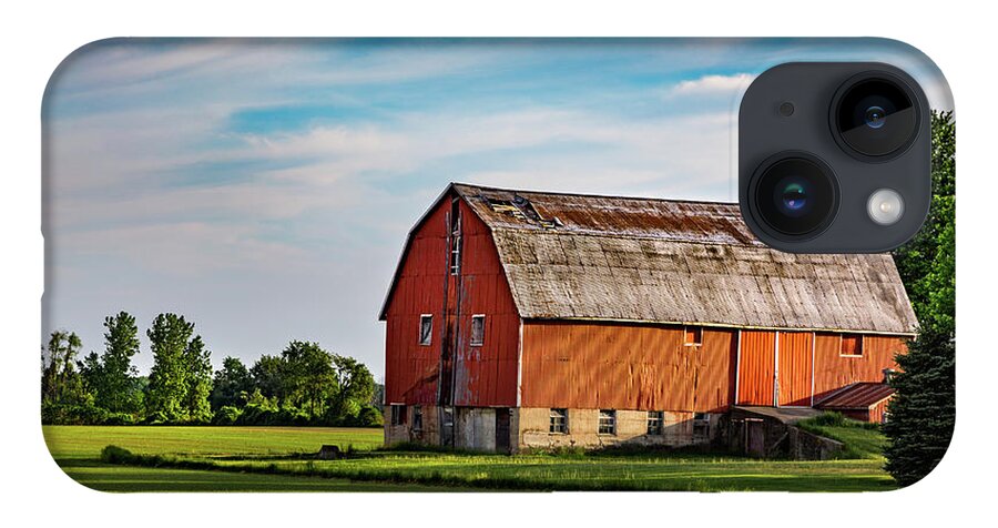 Barn iPhone 14 Case featuring the photograph The Glow on the Barn by Brent Buchner