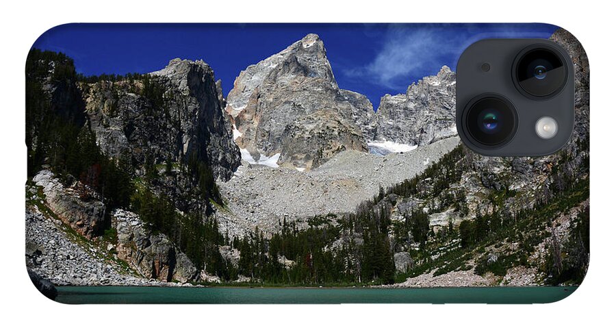 Cascade Canyon Framed Prints iPhone 14 Case featuring the photograph The Grand and Mount Owen from Delta Lake by Raymond Salani III