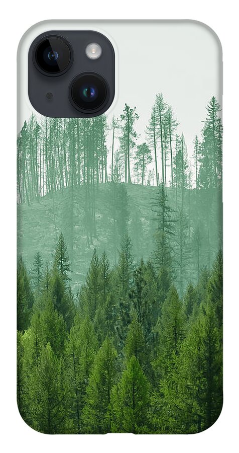 Ever Green iPhone 14 Case featuring the photograph The Green and the not so Green by Troy Stapek