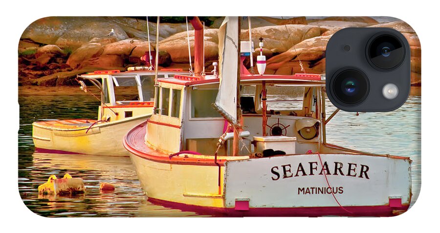 Lobster Boats iPhone 14 Case featuring the photograph The KISS by Jeff Cooper