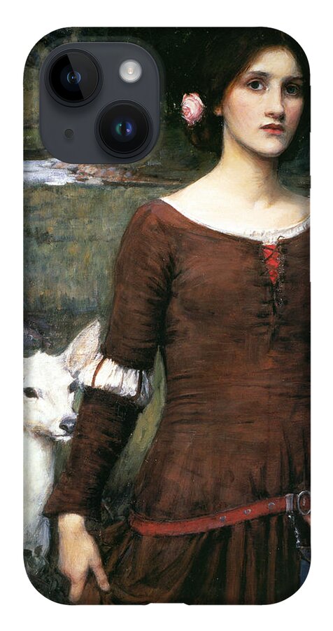 Pre-raphaelite iPhone 14 Case featuring the painting The Lady Clare by John William Waterhouse