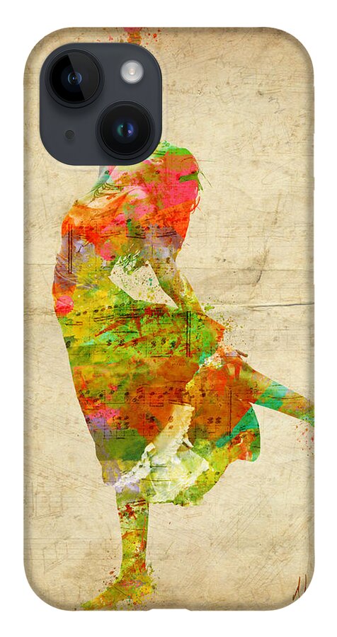 Dancer iPhone 14 Case featuring the digital art The Music Rushing Through Me by Nikki Smith