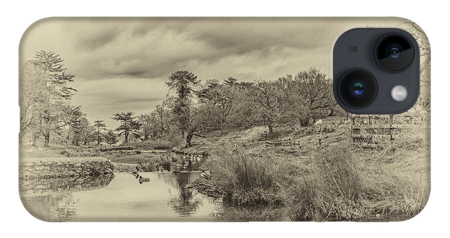 Landscape iPhone 14 Case featuring the photograph The Old Pond by Nick Bywater